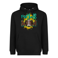 Black Football Mom Mother's Day Heavyweight Hoodie - HowdyJamesFarm