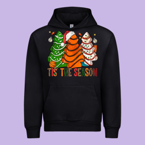 Tis' The Season Basketball Christmas Cakes Urban Hoodie Designed By Bundleandbundleshop