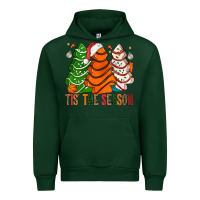Forest Green Tis' The Season Basketball Christmas Cakes Urban Hoodie - BundleAndBundleShop