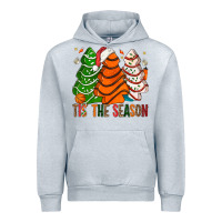 Heather Grey Tis' The Season Basketball Christmas Cakes Urban Hoodie - BundleAndBundleShop