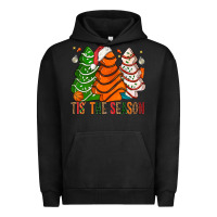 Pigment Black Tis' The Season Basketball Christmas Cakes Urban Hoodie - BundleAndBundleShop