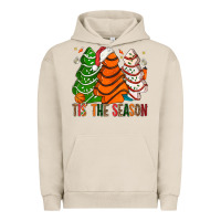 Pigment French Oak Tis' The Season Basketball Christmas Cakes Urban Hoodie - BundleAndBundleShop