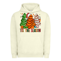 Pigment Pistachio Tis' The Season Basketball Christmas Cakes Urban Hoodie - BundleAndBundleShop