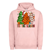 Pigment Salmon Tis' The Season Basketball Christmas Cakes Urban Hoodie - BundleAndBundleShop
