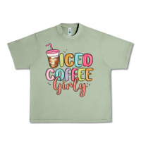 Oil Green iced coffee girly Urban Heavy Tee - MaliasSmallBusiness