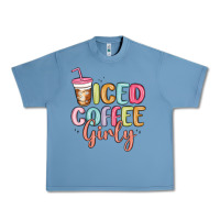 Pebble Blue iced coffee girly Urban Heavy Tee - MaliasSmallBusiness