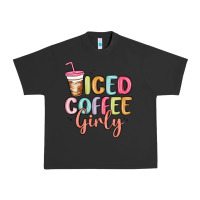 Pigment Black iced coffee girly Urban Heavy Tee - MaliasSmallBusiness