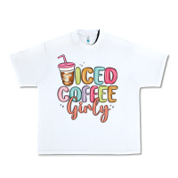 White iced coffee girly Urban Heavy Tee - MaliasSmallBusiness