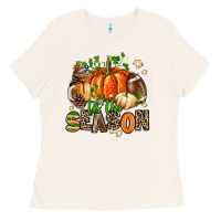 Bone fall and american football tis the season Ladies Tee - AdoDesignShop