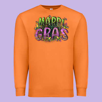Mardi Gras Premium Sweatshirt Designed By Cowgirlartshop