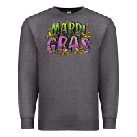 Charcoal Heather mardi gras Premium Sweatshirt - CowGirlArtShop