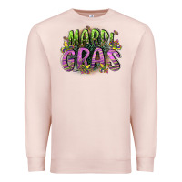 Pale Pink mardi gras Premium Sweatshirt - CowGirlArtShop