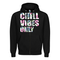 Black Chill Vibes Only Zipper Hoodie - Bettercallsaul