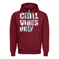 Burgundy Chill Vibes Only Zipper Hoodie - Bettercallsaul