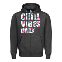Charcoal Heather Chill Vibes Only Zipper Hoodie - Bettercallsaul
