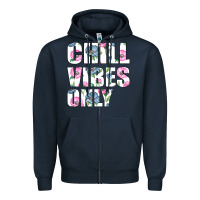 Navy Chill Vibes Only Zipper Hoodie - Bettercallsaul