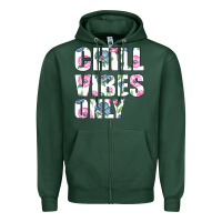Sports Green Chill Vibes Only Zipper Hoodie - Bettercallsaul