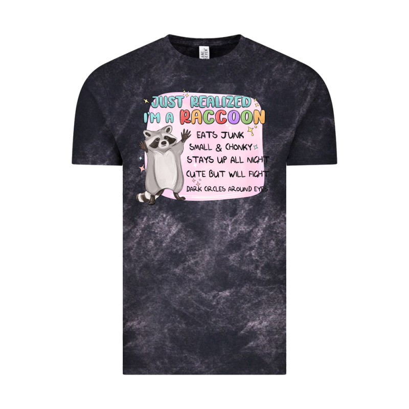Just Realized Im A Raccoon Vintage Tee by MaliasSmallBusiness | Teevron