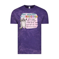 Cloud Purple just realized im a raccoon Vintage Tee - MaliasSmallBusiness