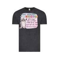 Vintage Black just realized im a raccoon Vintage Tee - MaliasSmallBusiness