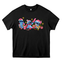 Black pink christmas stitch and gifts Heavy Core Tee - AdoDesignShop