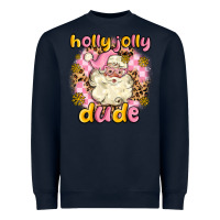 Navy holly jolly dude Heavyweight Sweatshirt - MaliasSmallBusiness