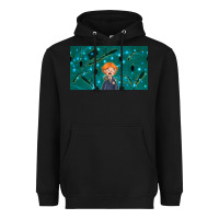 Black wizard boy and mouse Heavyweight Hoodie - TumblerDesignByShophia