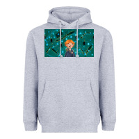 Heather Grey wizard boy and mouse Heavyweight Hoodie - TumblerDesignByShophia