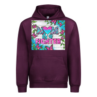 Mauve Wine Mom Is A Fighter Tumbler Urban Hoodie - BundleAndBundleShop