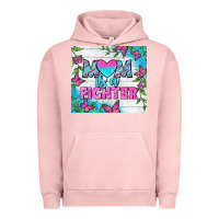 Pigment Salmon Mom Is A Fighter Tumbler Urban Hoodie - BundleAndBundleShop