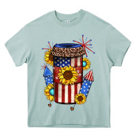 4th Of July Coffee Cup Heavy Core Tee | Teevron