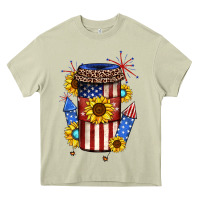 Mossy 4th of july coffee cup Heavy Core Tee - JahusDesignShop