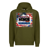 Army Green memorial day honor and remember Premium Hoodie - CowGirlArtShop