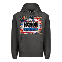 Charcoal Heather memorial day honor and remember Premium Hoodie - CowGirlArtShop