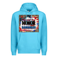 Ocean Blue memorial day honor and remember Premium Hoodie - CowGirlArtShop
