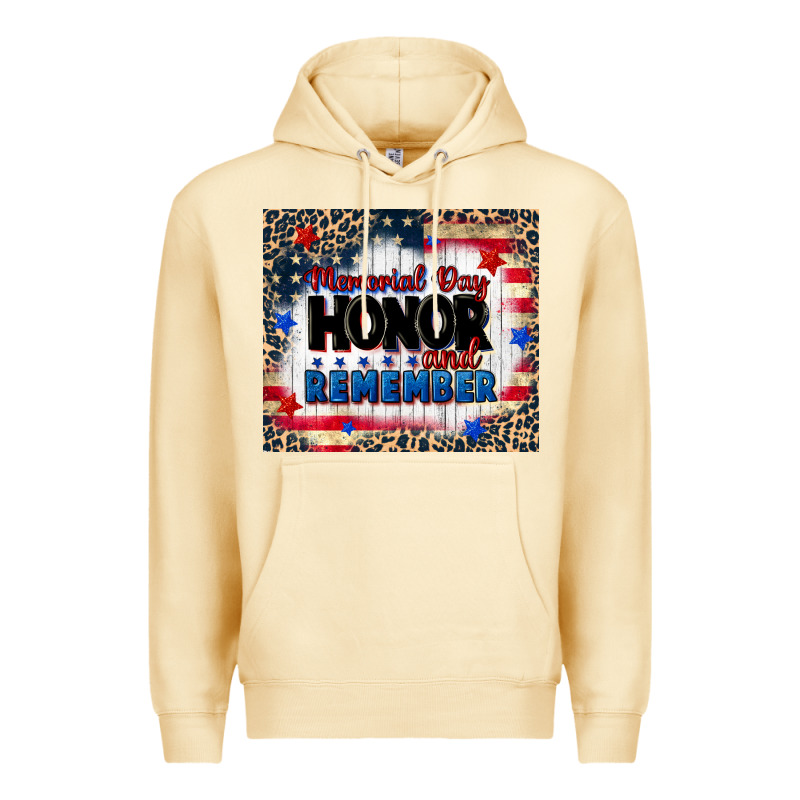 Memorial Day Honor And Remember Premium Hoodie by CowGirlArtShop | Teevron