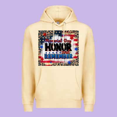 Memorial Day Honor And Remember Premium Hoodie Designed By Cowgirlartshop