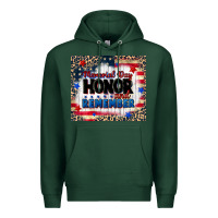 Sports Green memorial day honor and remember Premium Hoodie - CowGirlArtShop
