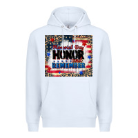 White memorial day honor and remember Premium Hoodie - CowGirlArtShop