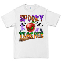 White spooky teacher Premium Tee - BundleAndBundleShop