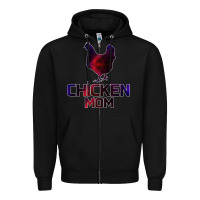 Chicken Mom Zipper Hoodie | Teevron