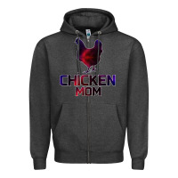 Charcoal Heather Chicken Mom Zipper Hoodie - Bettercallsaul