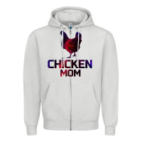 Dove Grey Chicken Mom Zipper Hoodie - Bettercallsaul