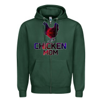 Sports Green Chicken Mom Zipper Hoodie - Bettercallsaul