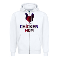 White Chicken Mom Zipper Hoodie - Bettercallsaul