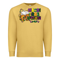 Antique Gold mardi gras drinking team 12 inches 300 dpi Premium Sweatshirt - CowGirlArtShop