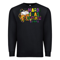Black mardi gras drinking team 12 inches 300 dpi Premium Sweatshirt - CowGirlArtShop