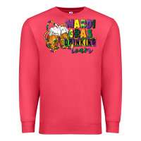 Cardinal mardi gras drinking team 12 inches 300 dpi Premium Sweatshirt - CowGirlArtShop