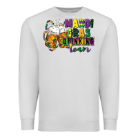 Dove Grey mardi gras drinking team 12 inches 300 dpi Premium Sweatshirt - CowGirlArtShop