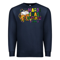 Navy mardi gras drinking team 12 inches 300 dpi Premium Sweatshirt - CowGirlArtShop